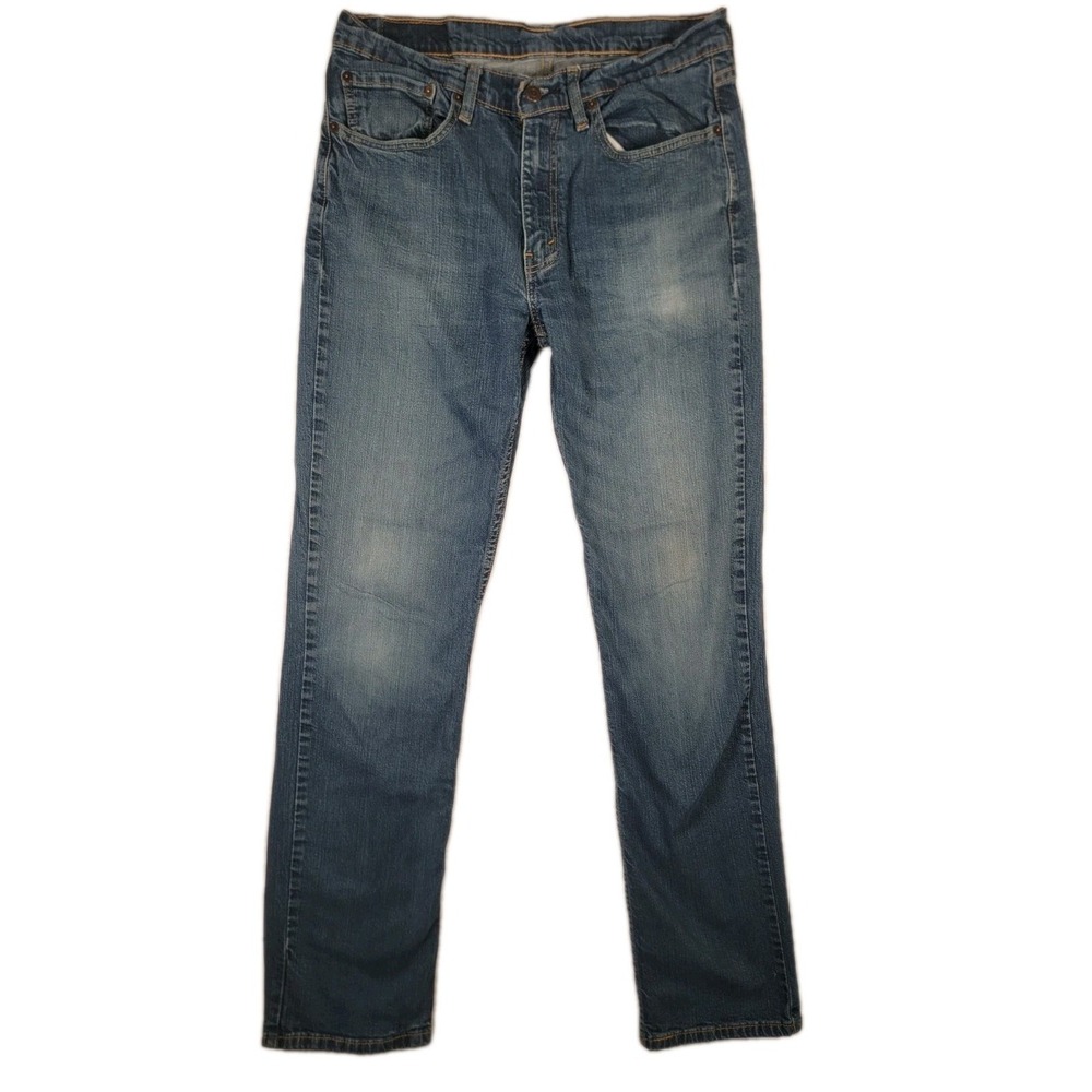Levi's 514 Straight Fit Men's Jeans Blue Denim Size 34x34 34 x‎ 34 Medium Wash